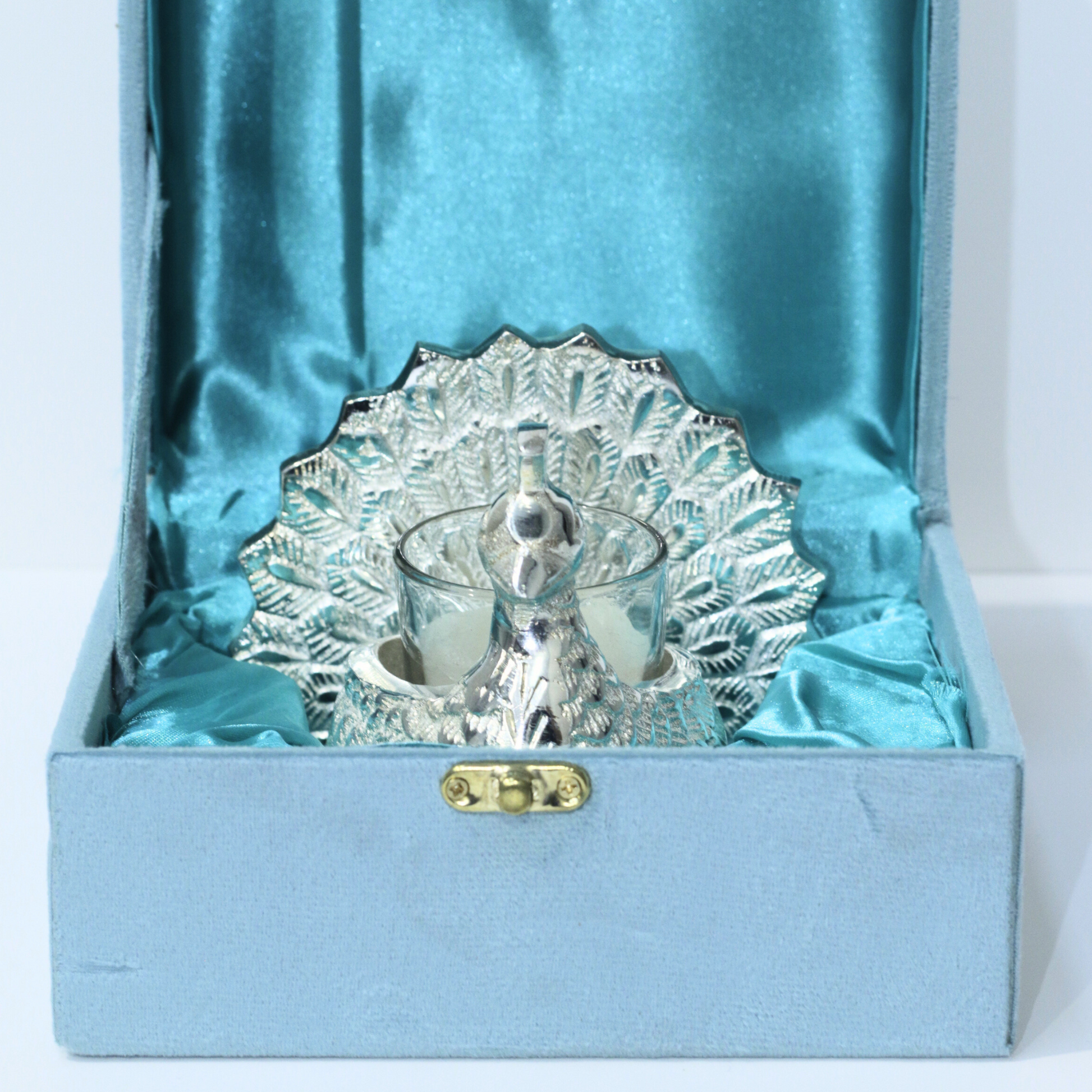 Peacock Single Candle Holder