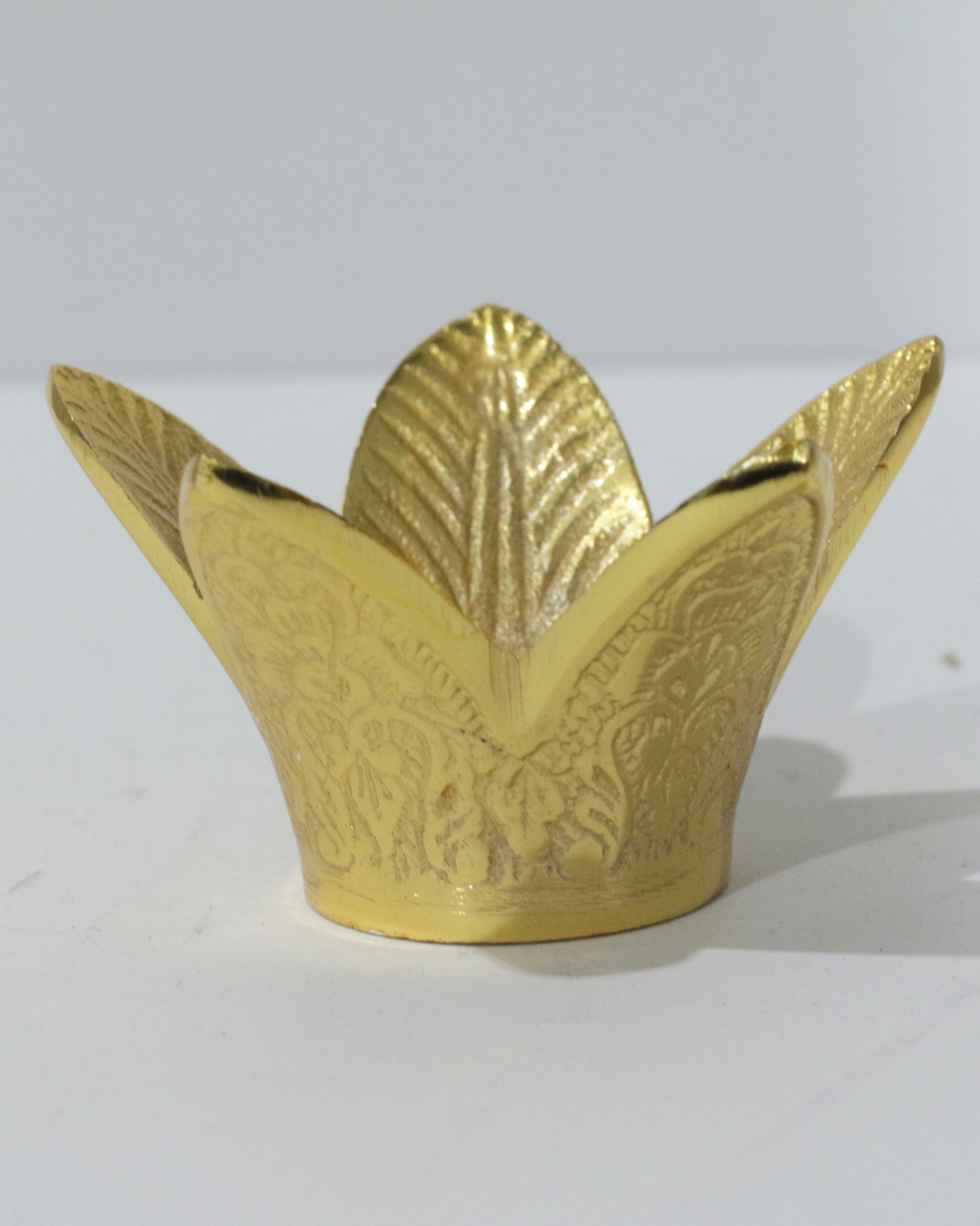 Gold and Silver Flower Engraved Kalash