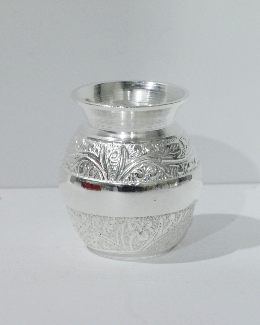 7 Piece Silver Thali Set - Floral