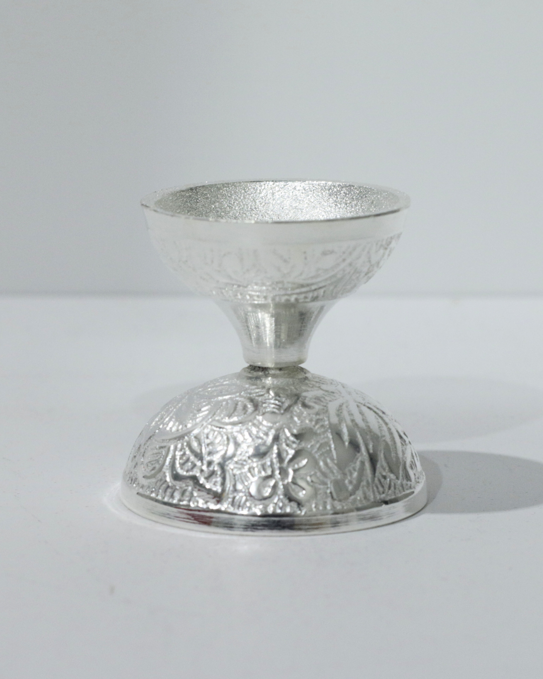 7 Piece Silver Thali Set - Floral