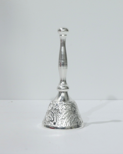 7 Piece Silver Thali Set - Floral