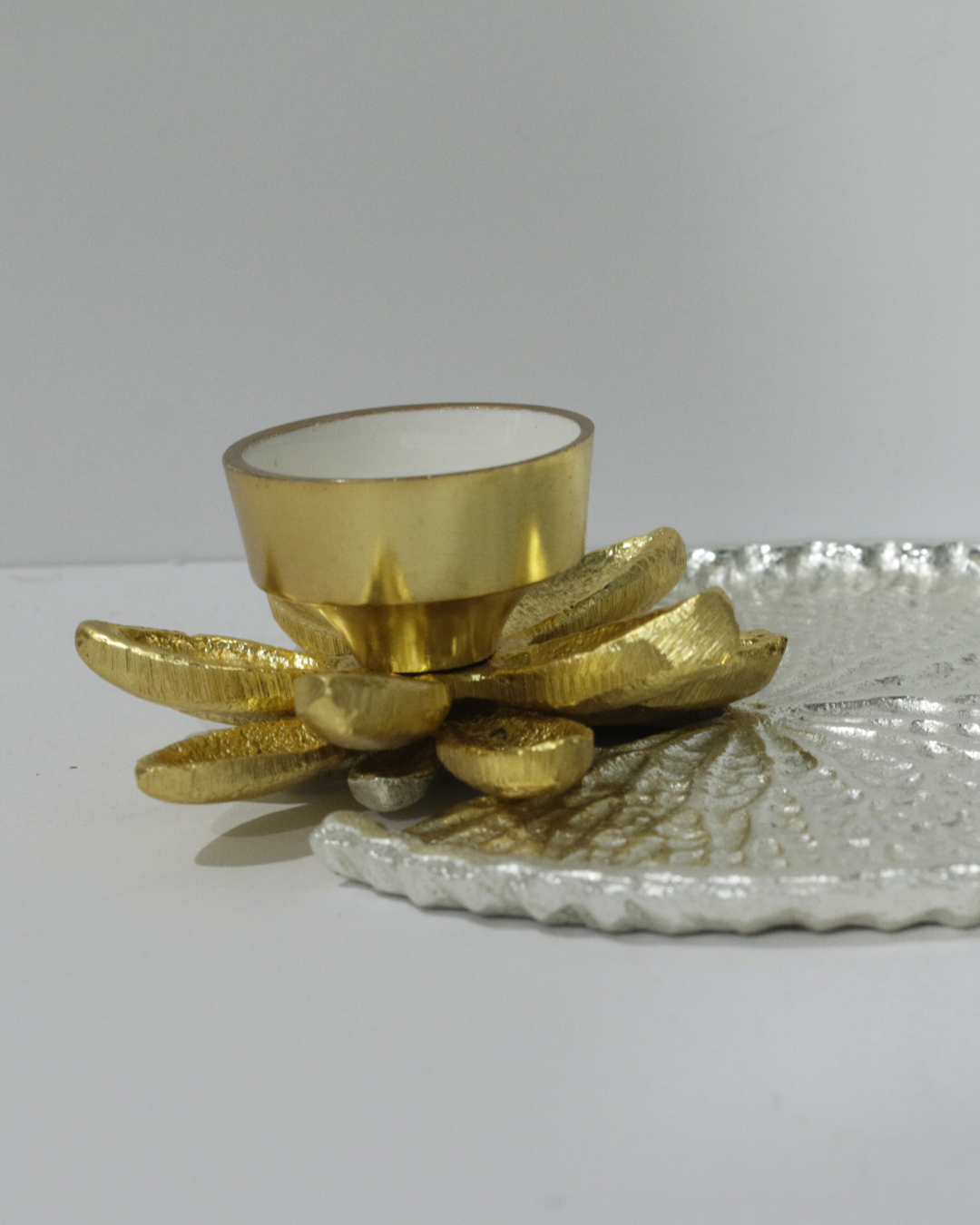 Silver Lotus Tray