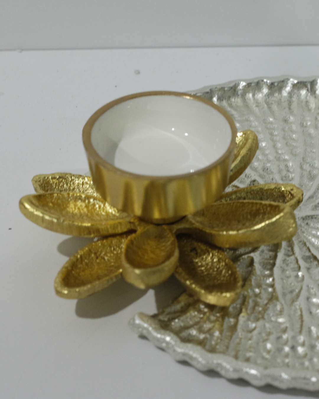 Silver Lotus Tray
