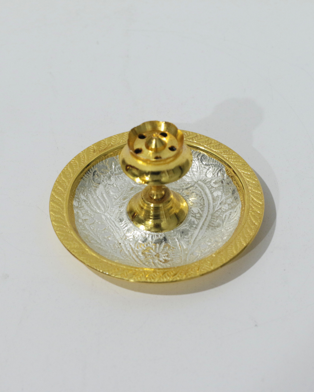 8 Piece Premium Gold/Silver Dual Tone Thali Set