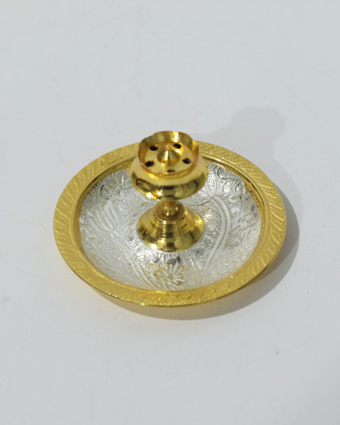 8 Piece Premium Gold/Silver Dual Tone Thali Set