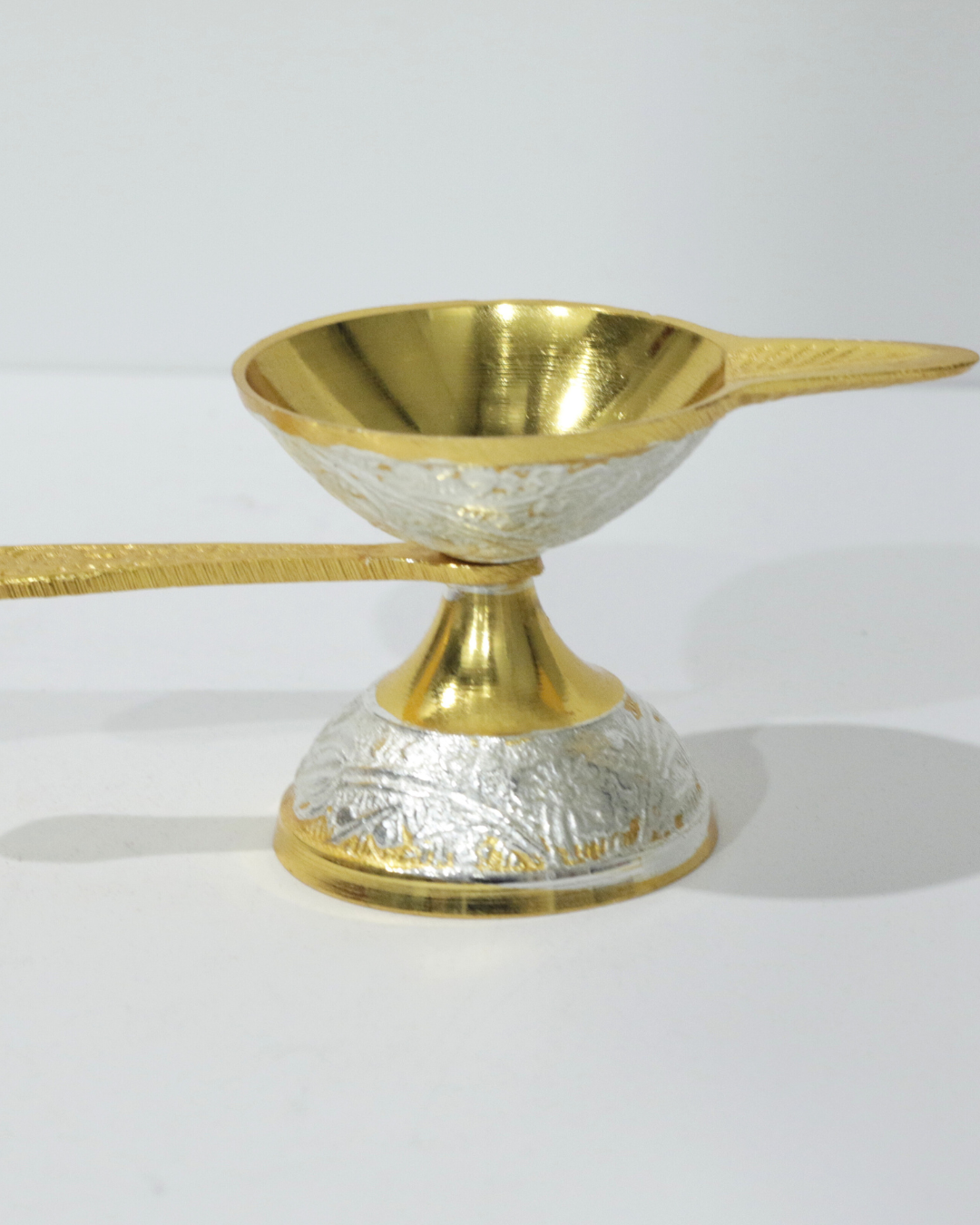 8 Piece Premium Gold/Silver Dual Tone Thali Set
