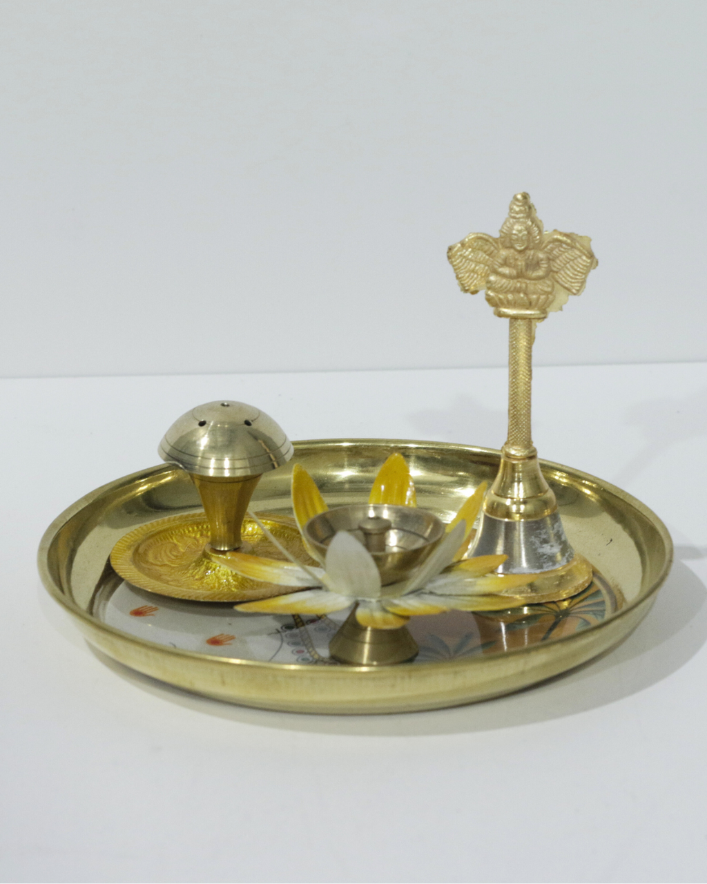 Small Yellow Cow 4 Piece Thali Set