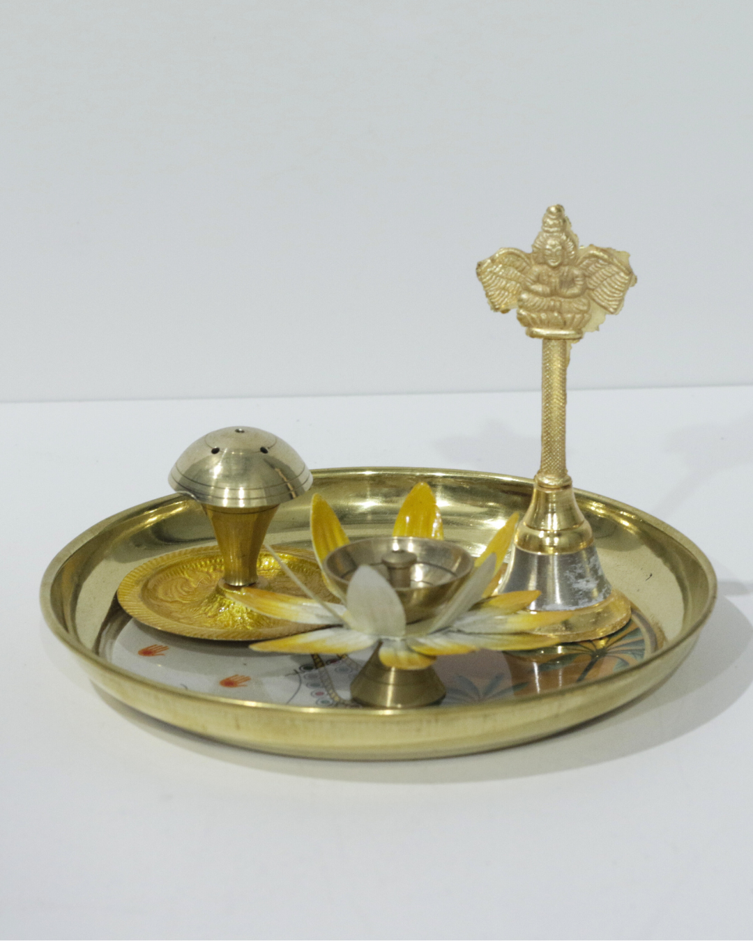 Small Yellow Cow 4 Piece Thali Set