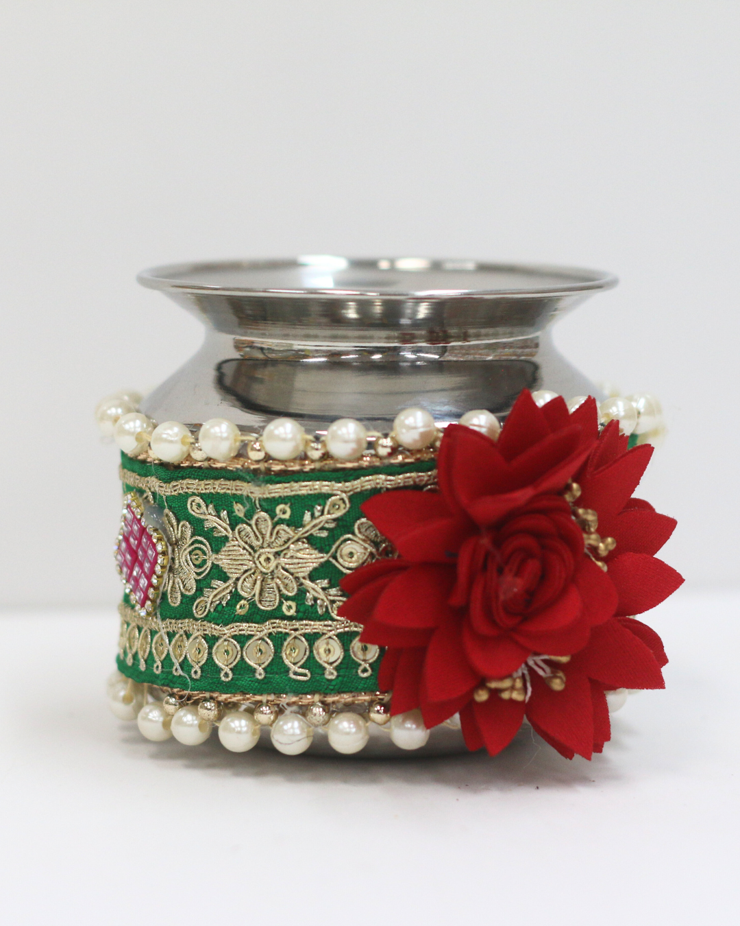 Mustard Yellow Karvachauth Thali Set