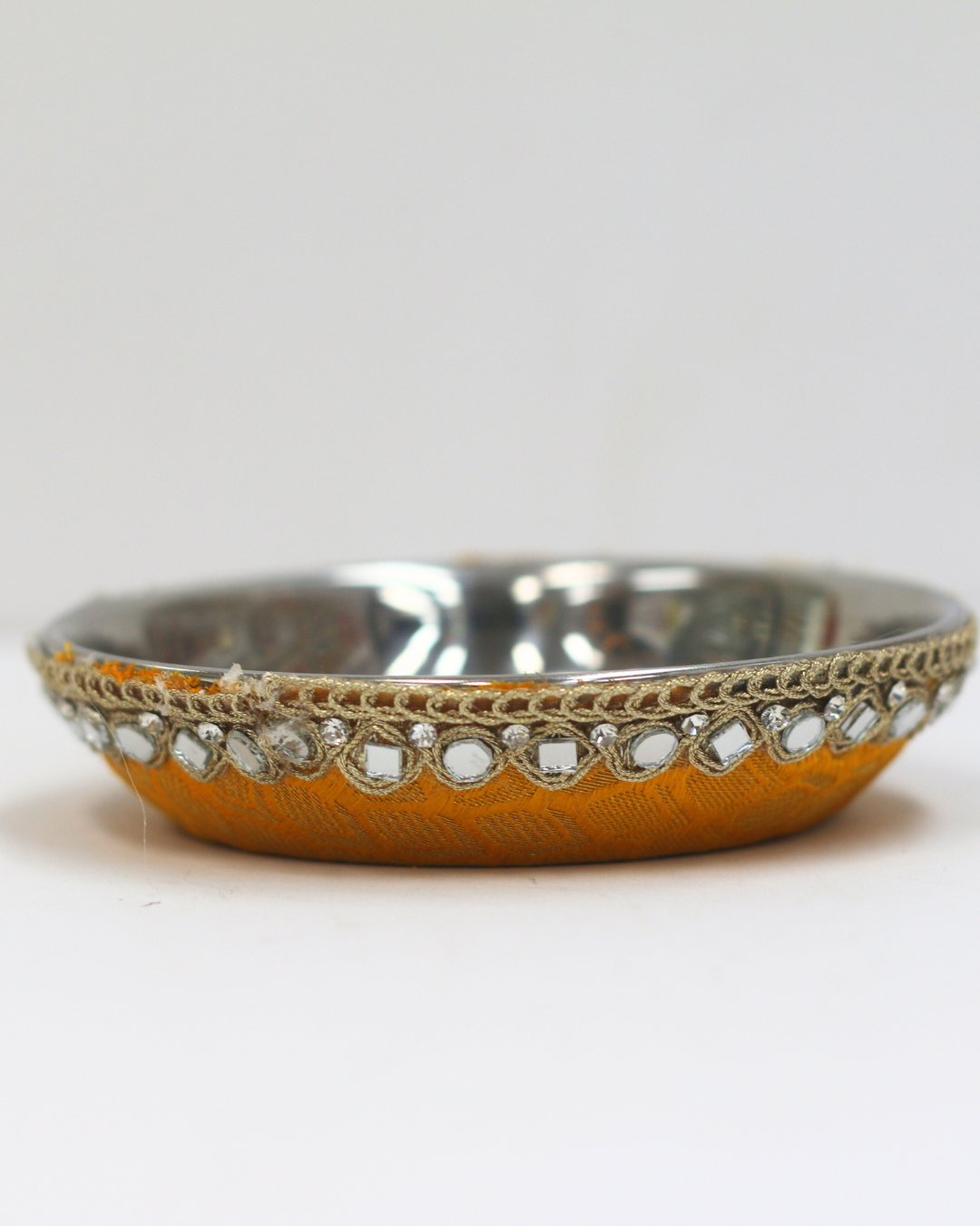 Mustard Yellow Karvachauth Thali Set