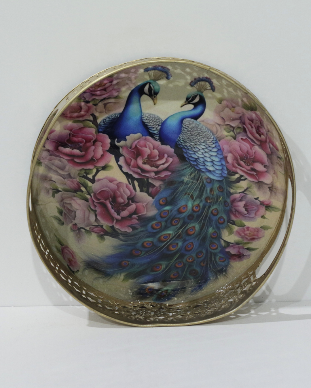 Peacock Tray Set