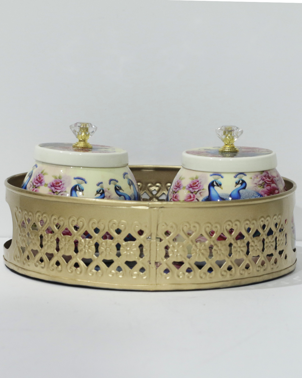 Peacock Tray Set