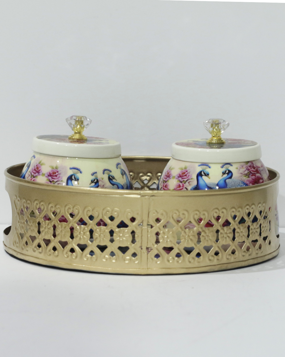 Peacock Tray Set