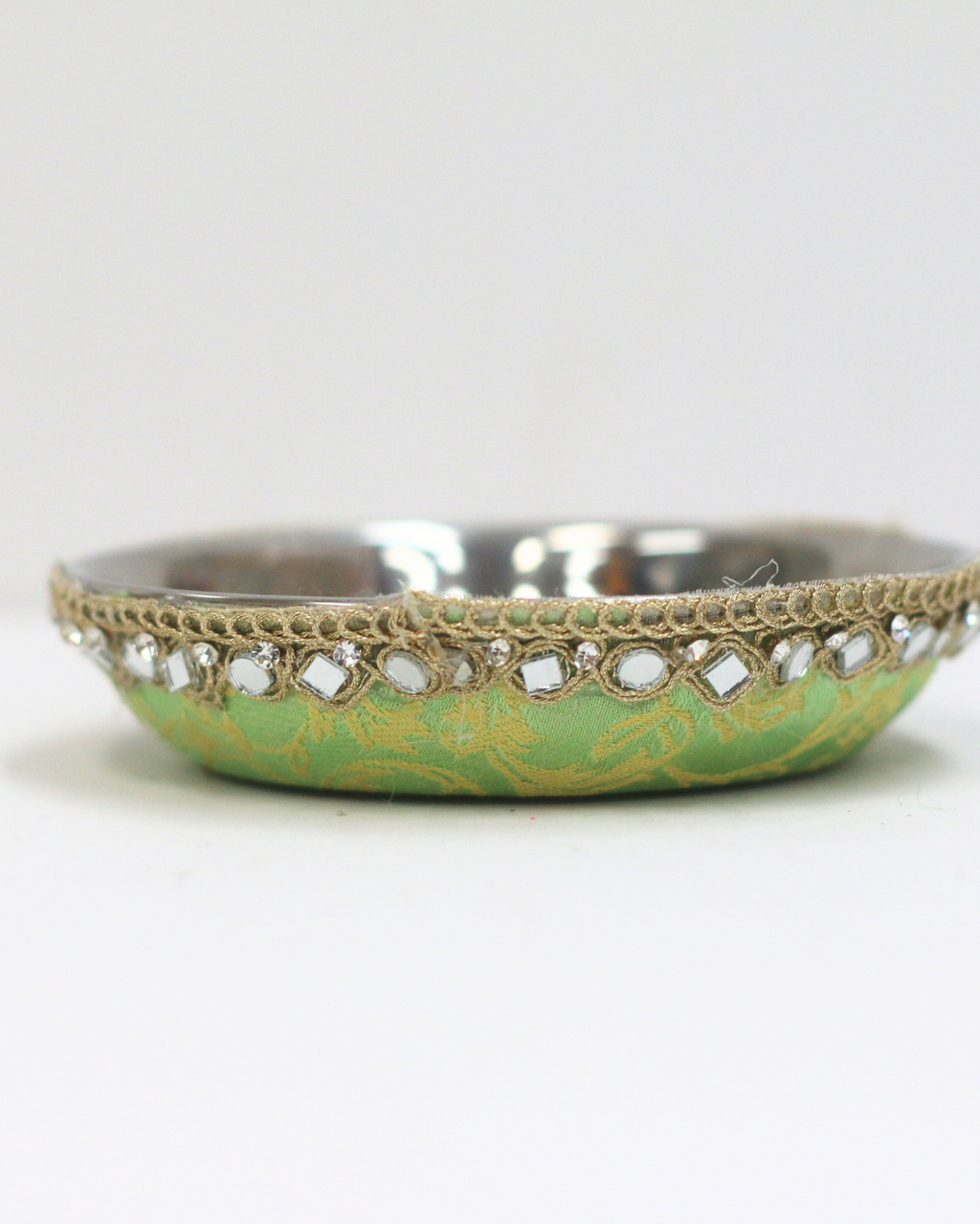 Lime Green Karvachauth Thali Set