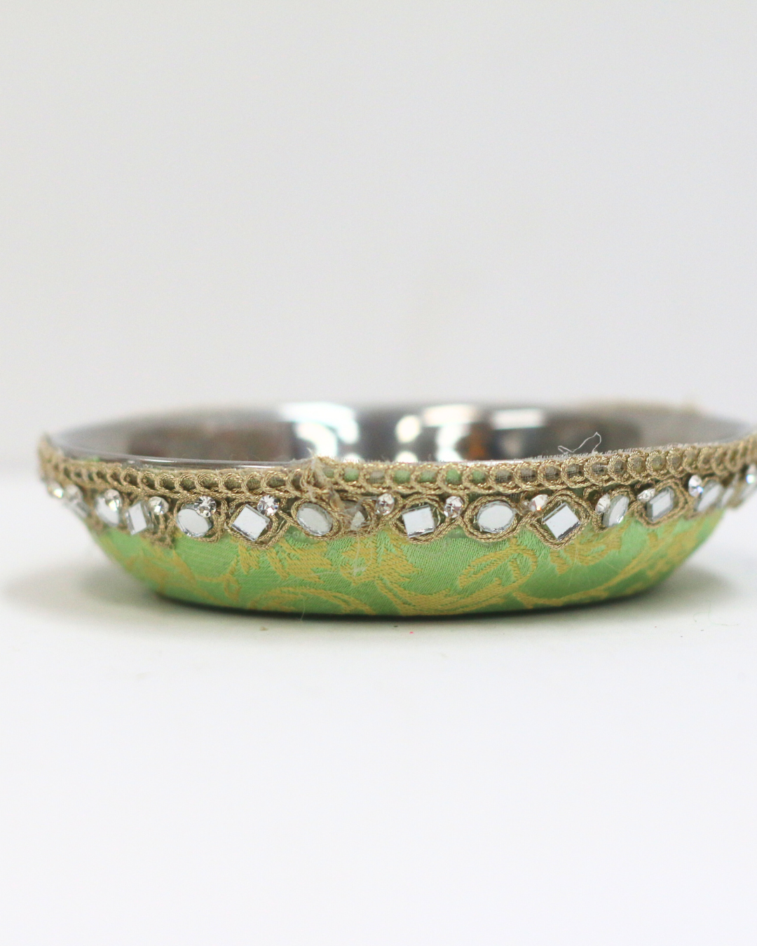 Lime Green Karvachauth Thali Set