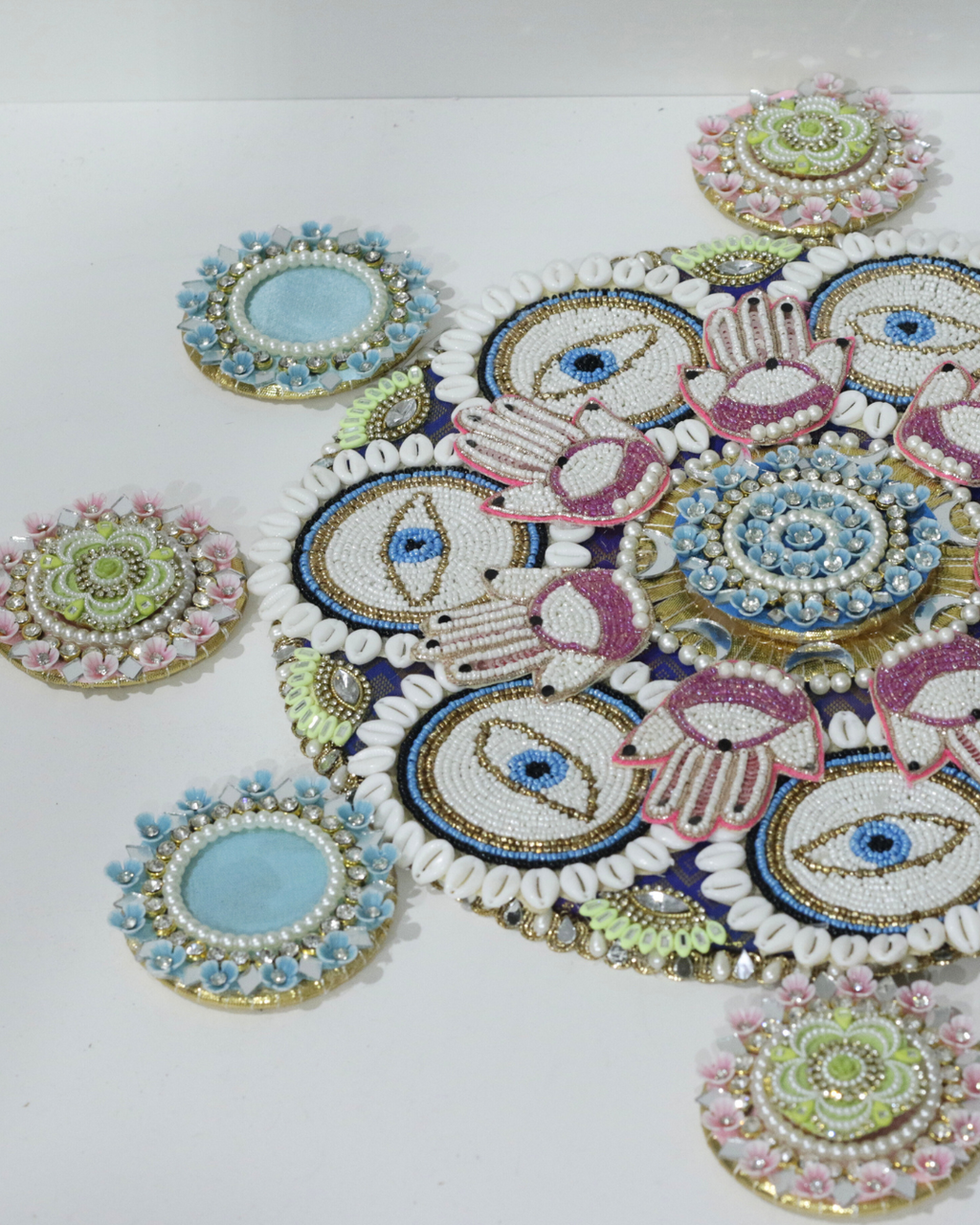 Evil Eye 9 Piece Rangoli Set