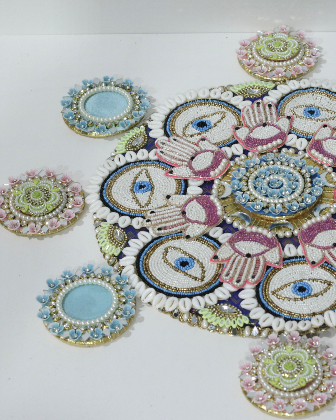 Evil Eye 9 Piece Rangoli Set