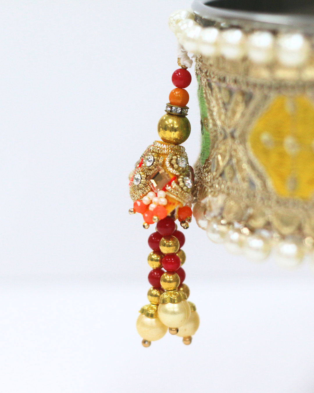 Lime Green Karvachauth Thali Set