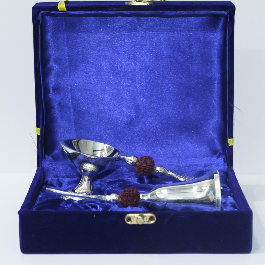 Diya & Bell Set