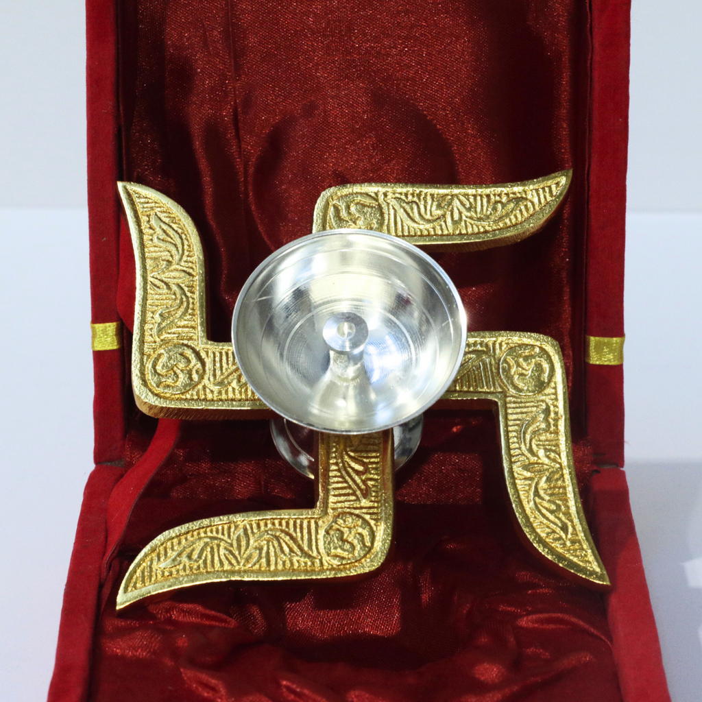 Swastik Diya Gift Set