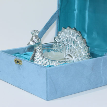 Peacock Single Candle Holder