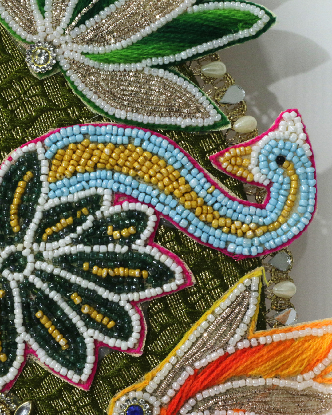 Khaki Evil Eye Rangoli Mat