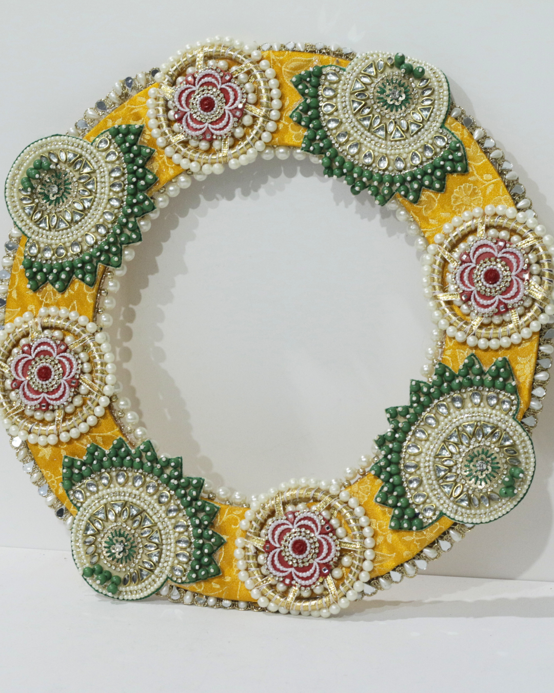 Red/Yellow/Green Bird 10 Piece Rangoli Set