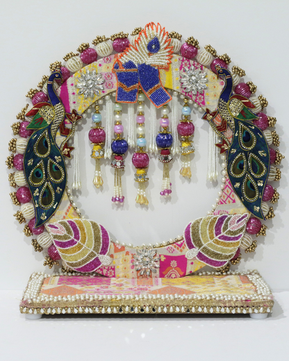 Multicolour Krishnji Singhasan