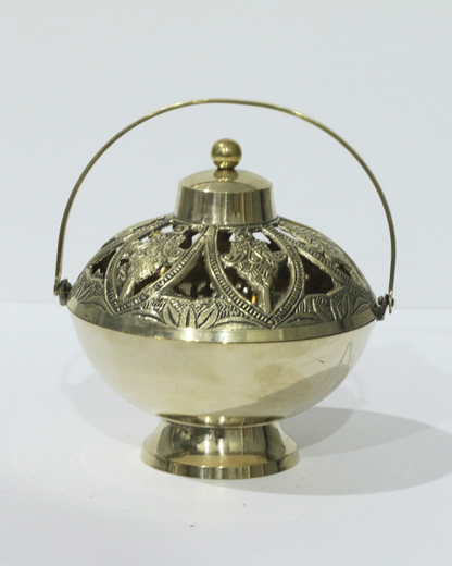 Floral Lid Loban Burner