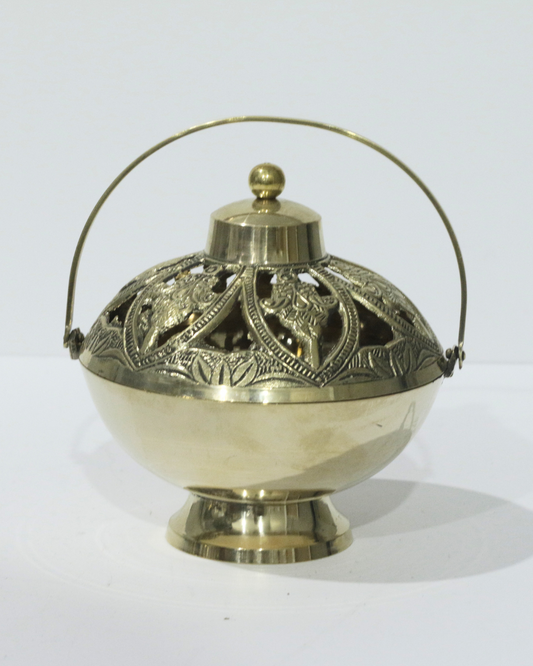 Floral Lid Loban Burner