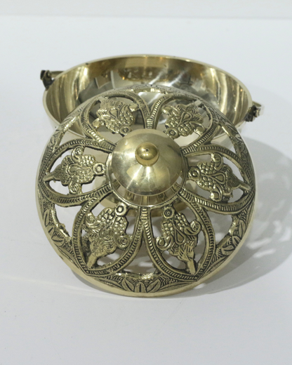 Floral Lid Loban Burner