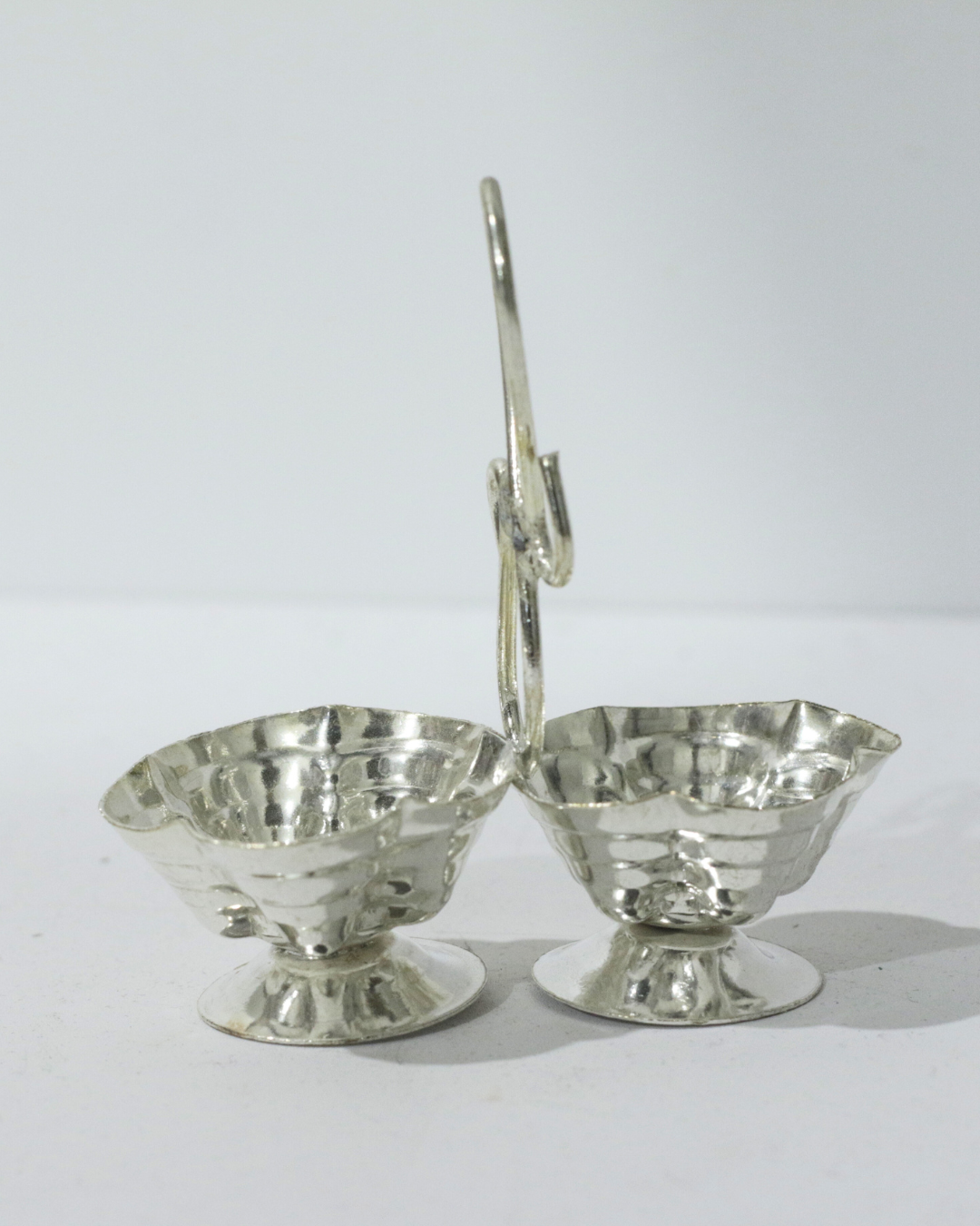 Premium 8 Piece Elephant German Silver Thali Set