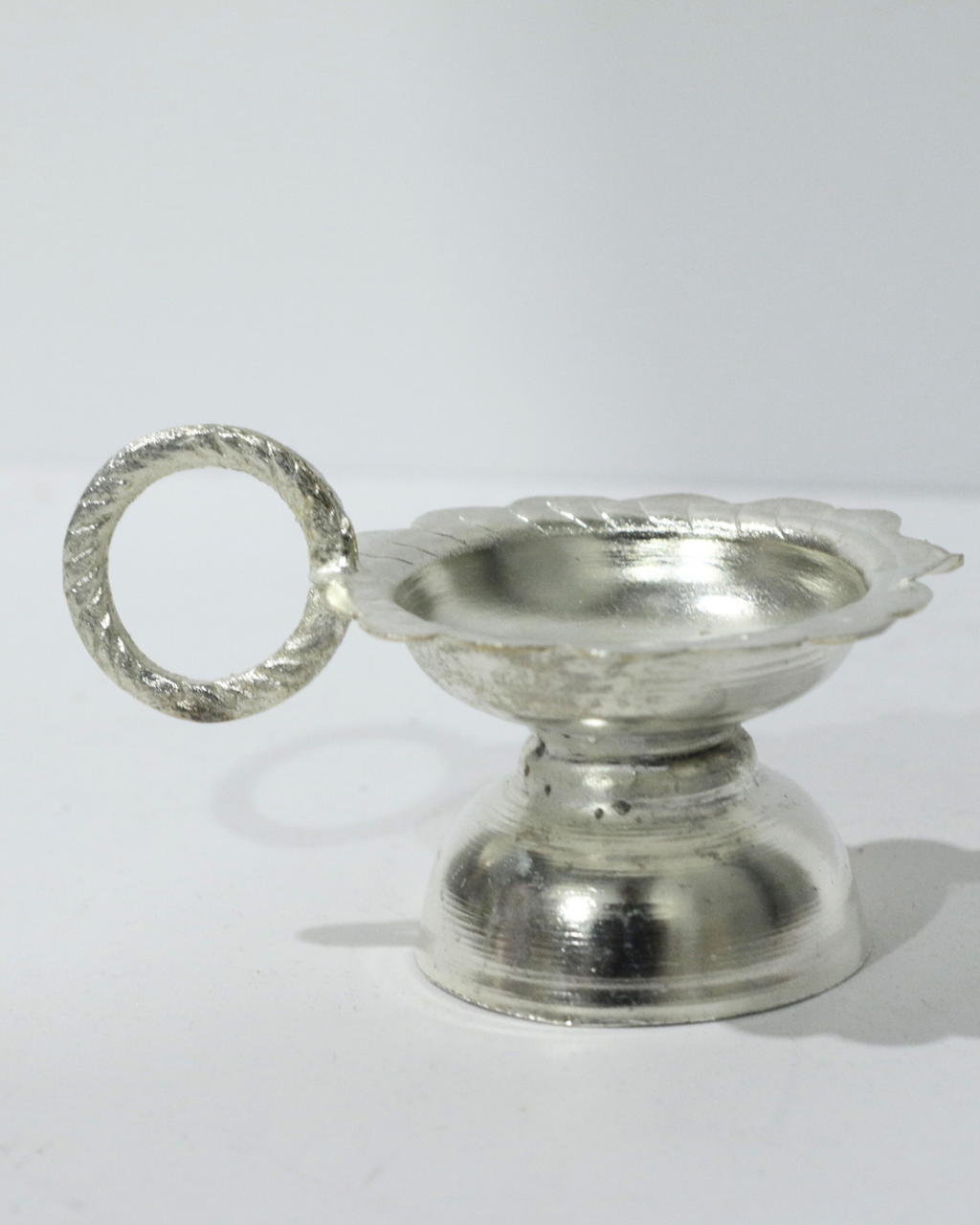 Premium 8 Piece Elephant German Silver Thali Set