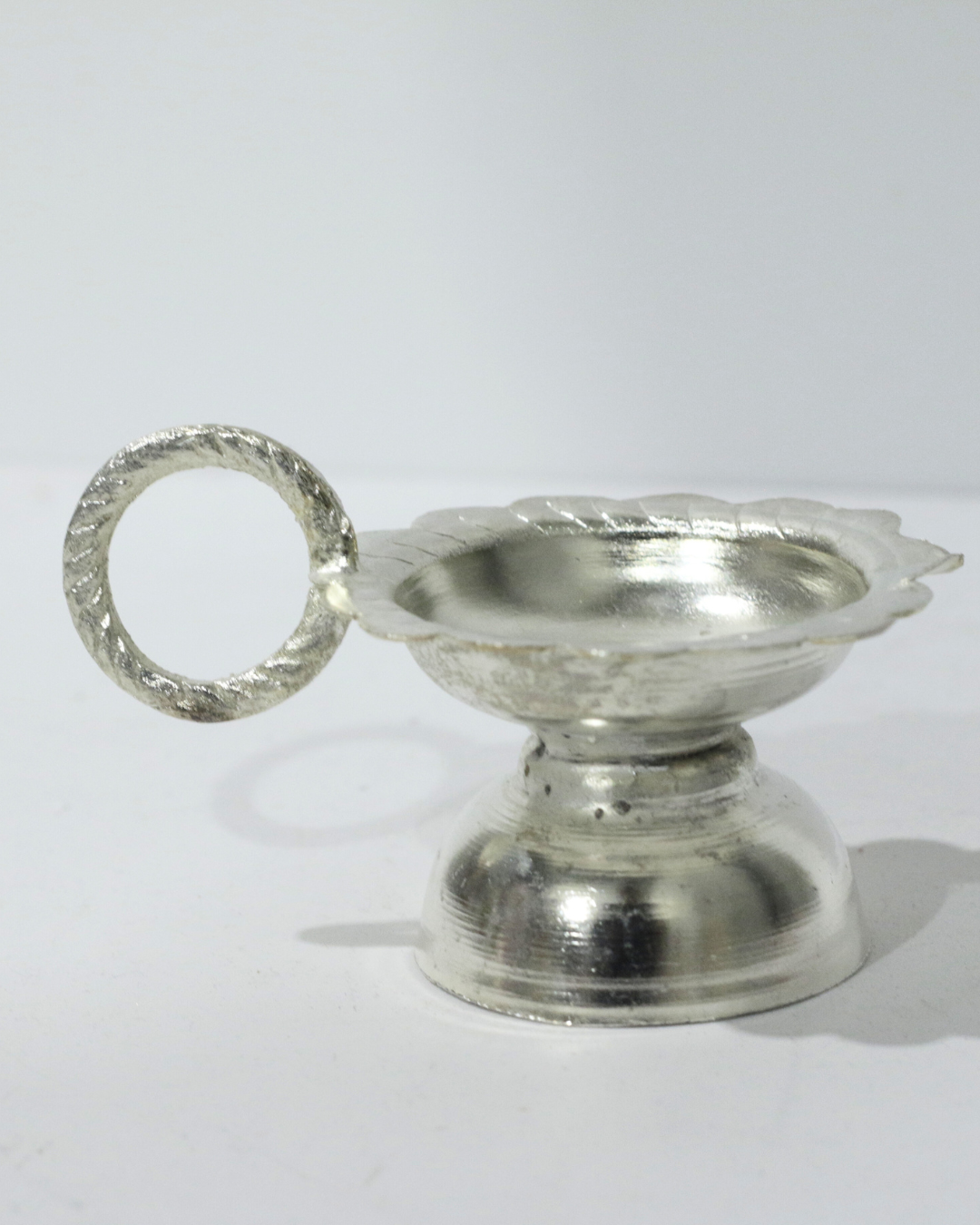 Premium 8 Piece Elephant German Silver Thali Set
