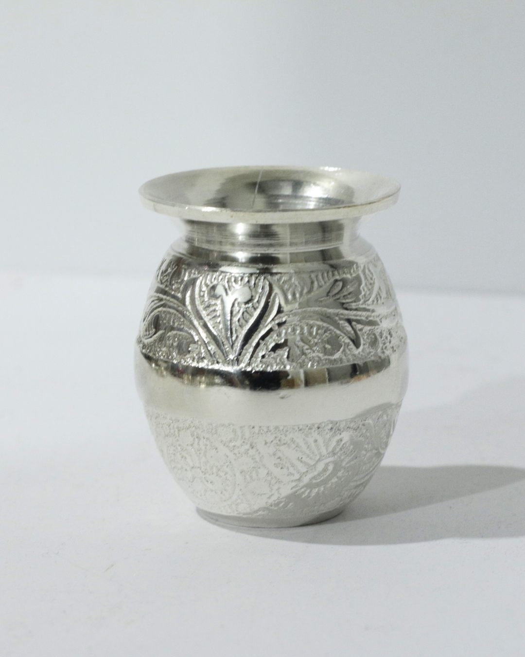 Premium 7 Piece German Silver Thali Set With Engraving