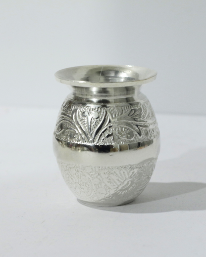 Premium 7 Piece German Silver Thali Set With Engraving
