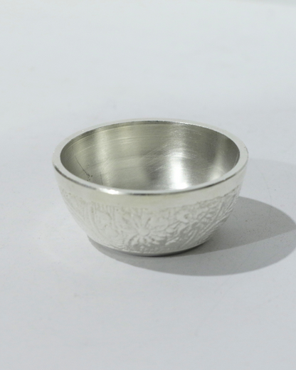 Premium 7 Piece German Silver Thali Set With Engraving