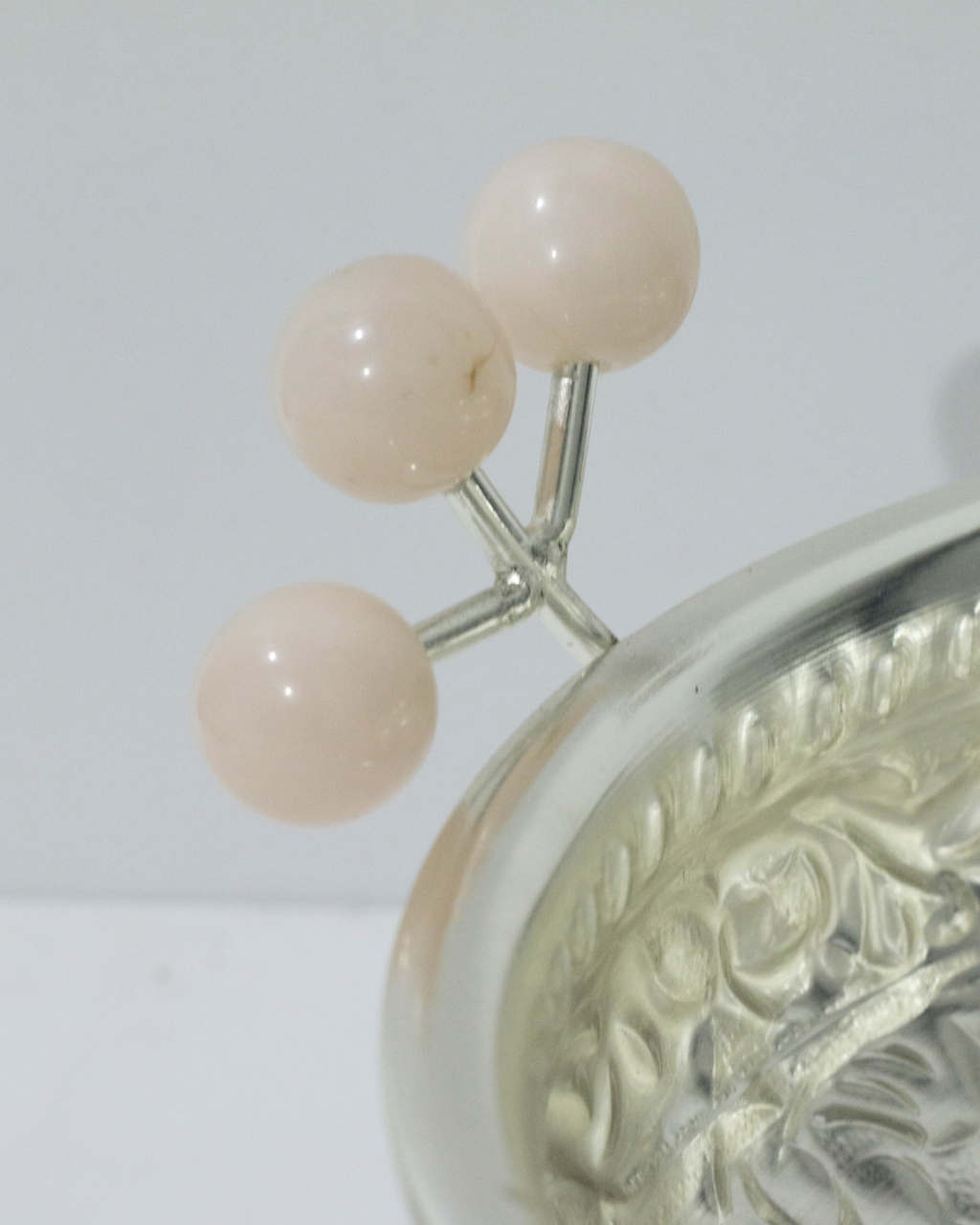 Silver and Pink Bird Urli