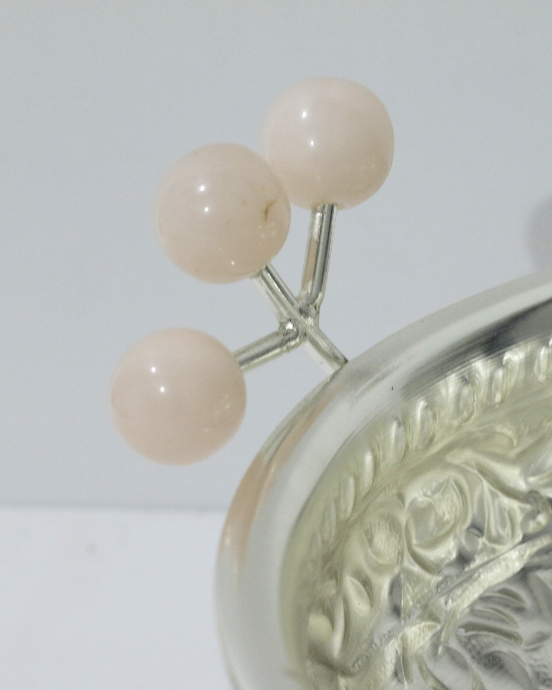Silver and Pink Bird Urli
