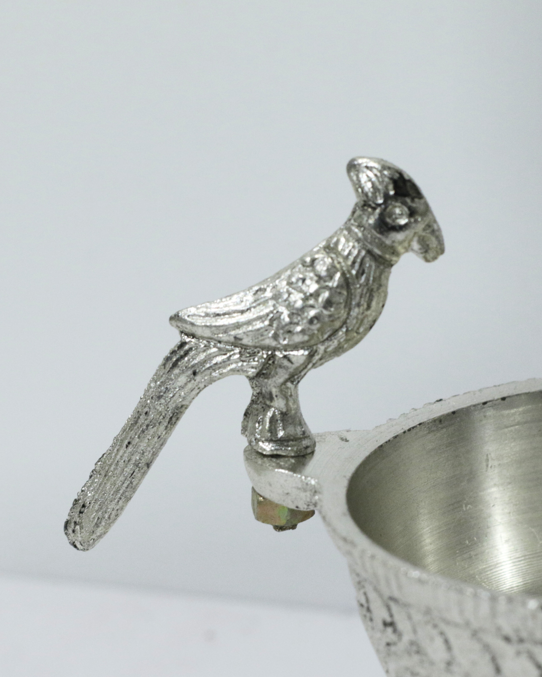 4 Piece Silver Bowl Set With Tray