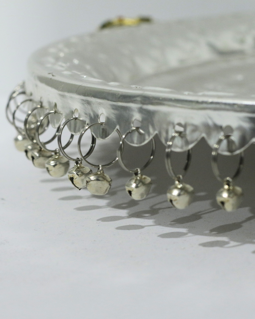 8 Piece Premium Silver Elephant Ghungroo Thali Set