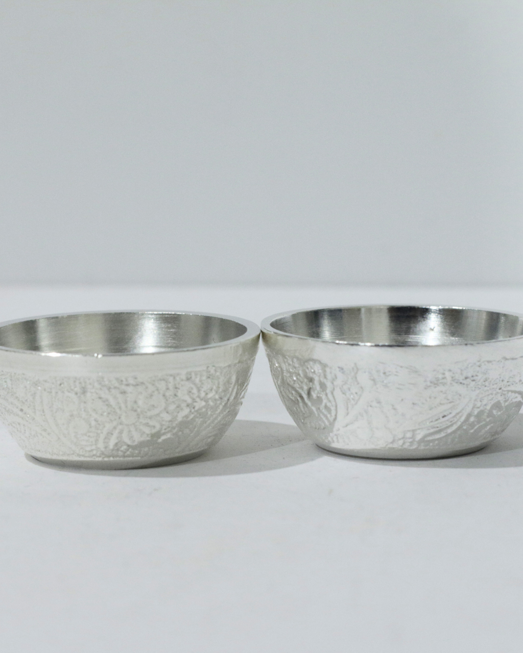 8 Piece Premium Silver Elephant Ghungroo Thali Set