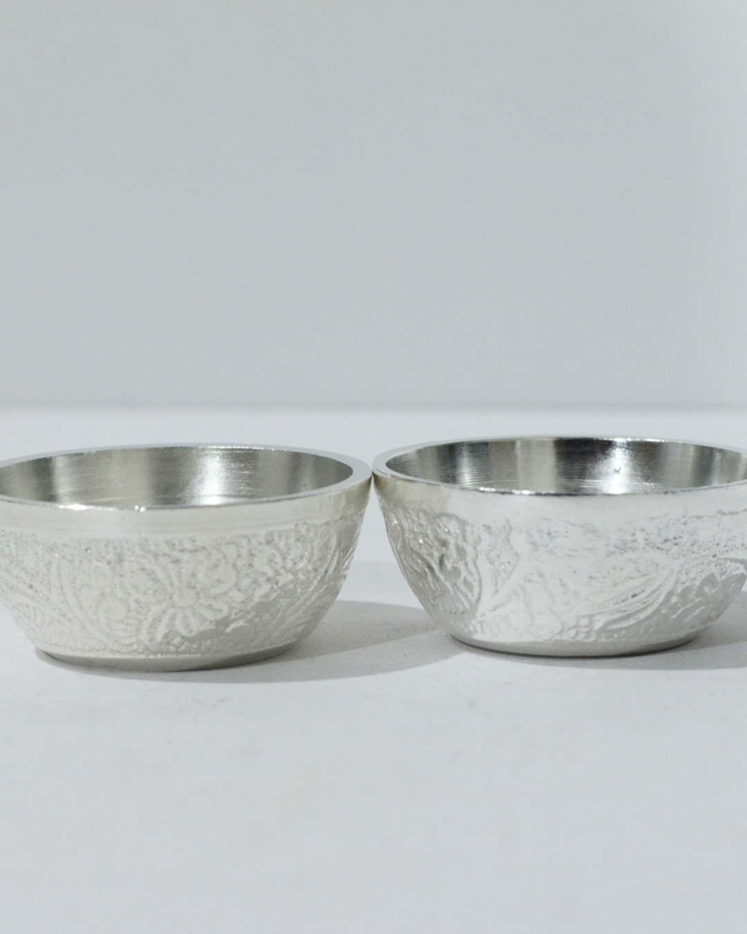 8 Piece Premium Silver Elephant Ghungroo Thali Set