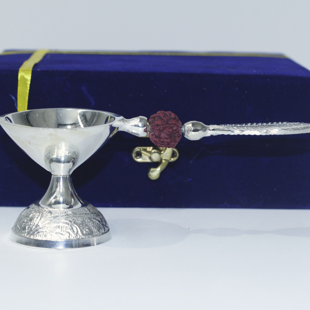 Diya & Bell Set