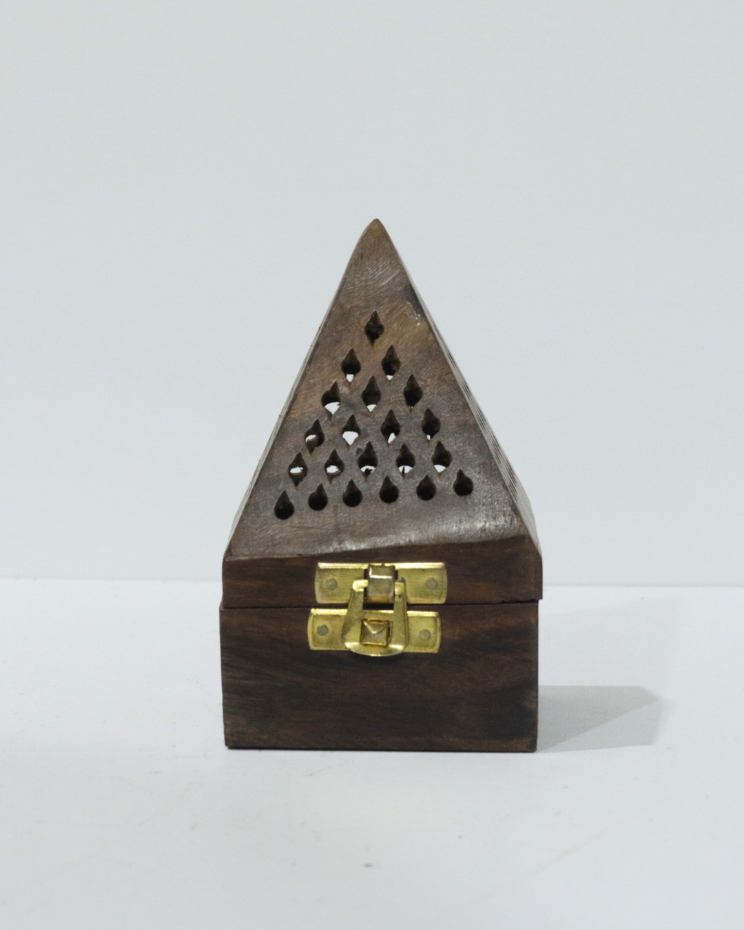 Wooden Triangle Dhoop Burner
