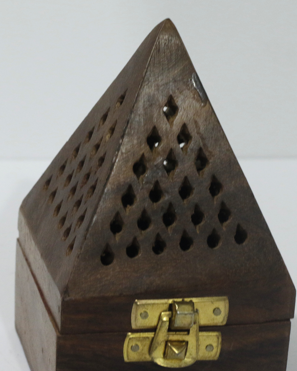 Wooden Triangle Dhoop Burner