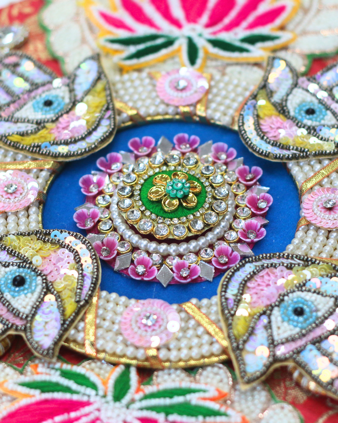 9 Piece Lotus Rangoli Set