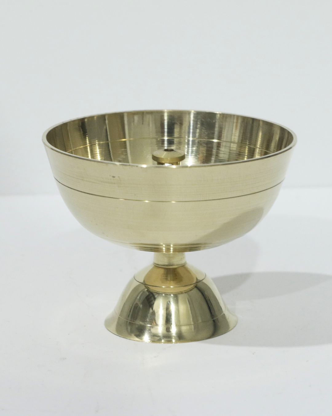 Large Round Brass Diya