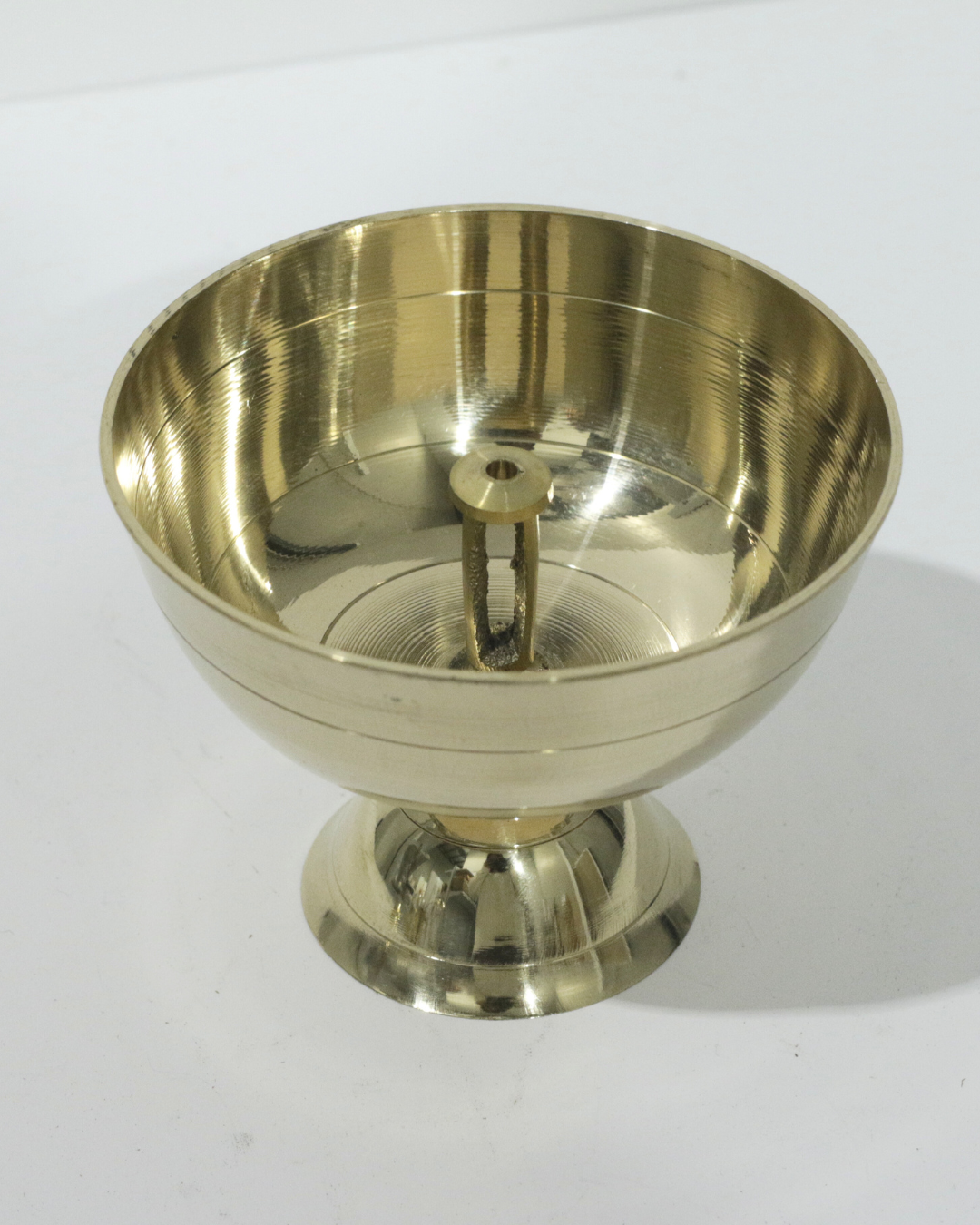 Large Round Brass Diya