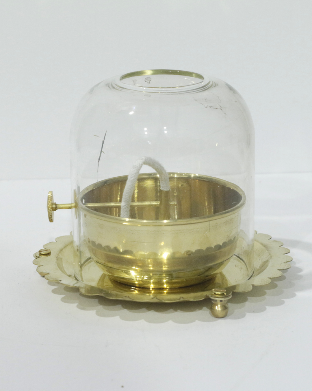 Premium Screw Akhand Jyot with Wick
